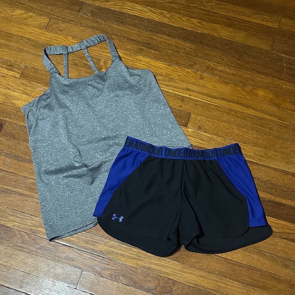 Womens Two Piece Workout Set, ProPlayer & Under Armour, Sz Medium